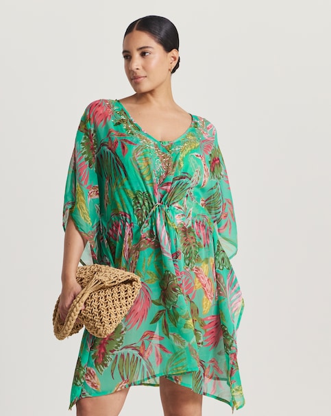 Magisculpt Embellished Beach Kaftan