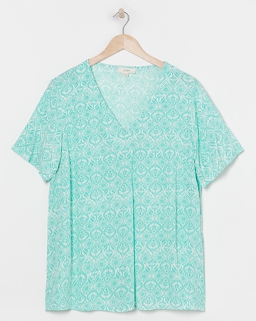 Julipa V Neck Crinkle Top