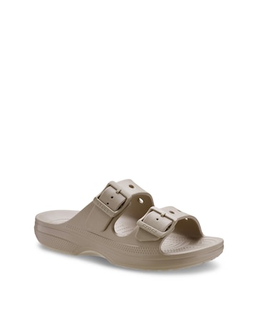 Crocs Taupe Buckle Sandal - Standard Fit