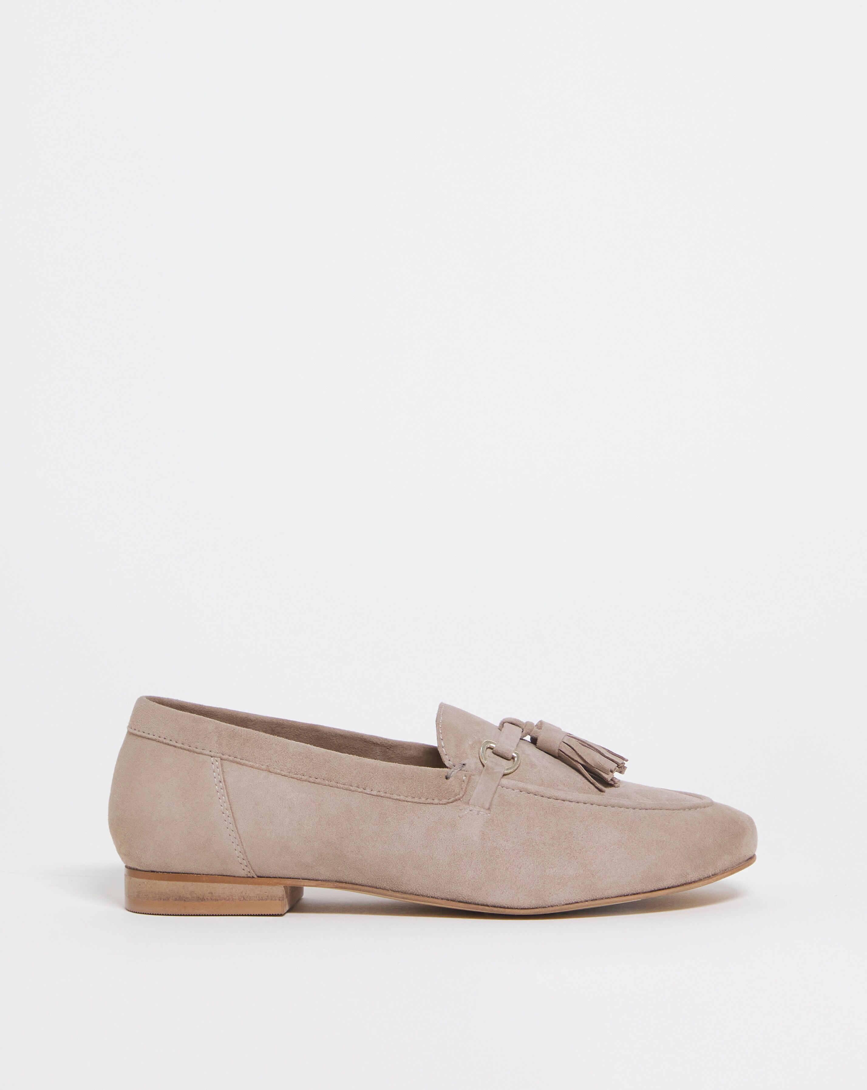 Suede Tassle Loafer - Wide Fit (E)