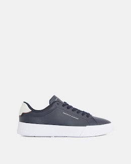 Tommy Hilfiger Court Leather Trainer - Navy