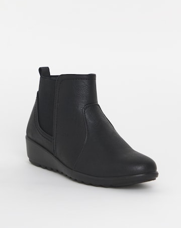 Cushion Walk Elastic Ankle Boot E Fit