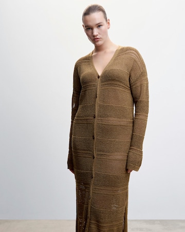 Mango Side Slit Cardigan