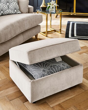 Joanna Hope Tilly Chenille Storage Footstool