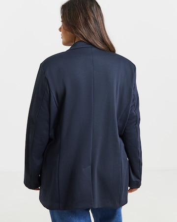 Ponte Navy Workwear Blazer