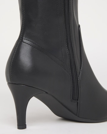 Symphony Heeled Knee High Sock Boots - Standard Fit (D) & Standard/Curvy Calf