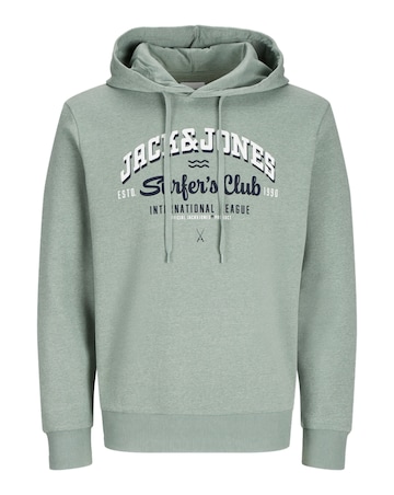 Jack & Jones Logo Hoodie - Green
