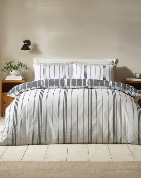Catherine Lansfield Harbour Stripe Duvet Cover Set