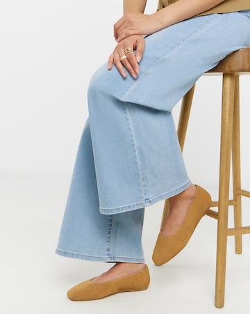 Alyssa Classic Suede Ballerinas - Extra Wide Fit (EEE)