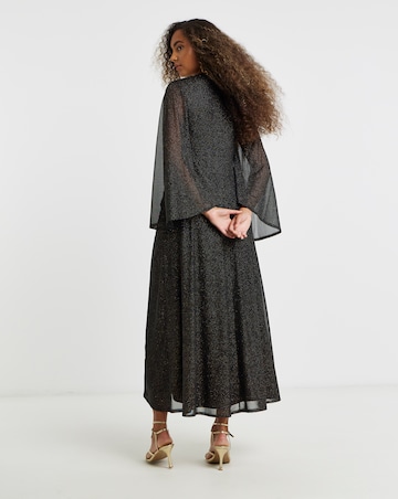 Flounce London Glitter Mesh Dress