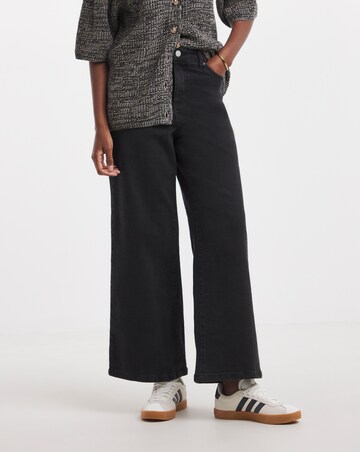 Magisculpt Washed Black Wide Leg Jeans