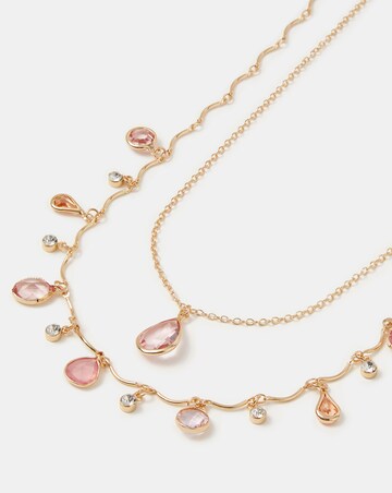 Accessorize 2-Pack Gemstone Pendant Necklaces