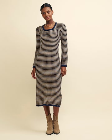 Nobody's Child Textured Midi Dress