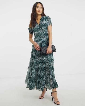 Religion Animal Maxi Wrap Dress