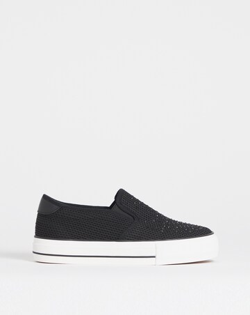 Cali Slip On Canvas Trainer - Extra Wide Fit (EEE)