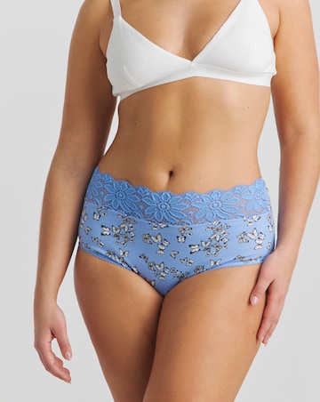 Pretty Secrets (5 Pack) Lace Top Full Brief Knickers Butterfly