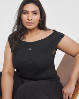 Tommy Jeans Boat Neck Top