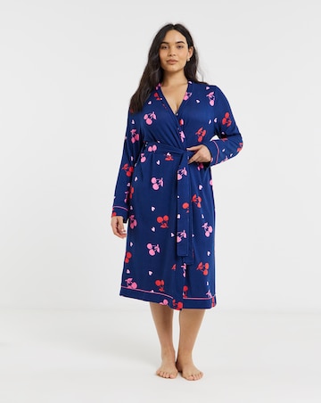 Pretty Secrets Supersoft Dressing Gown Cherry Print