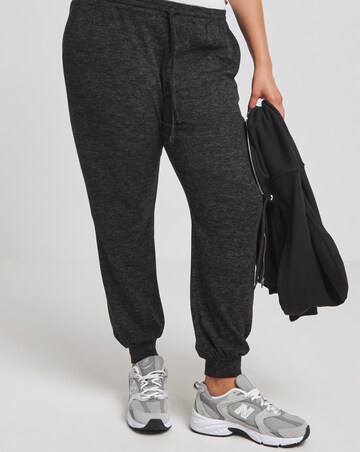 Black Marl Soft Touch Joggers