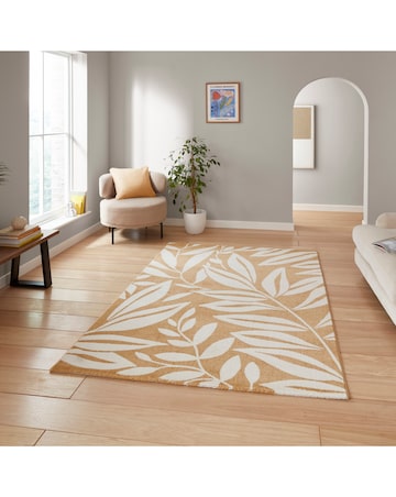 Catherine Lansfield Sorral Leaves Botanical Rug
