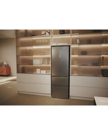 Haier HTW5618ENMG Combi Series 5 180cm Fridge Freezer - Inox