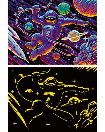 Outer Space Adventure Glow 200pc XXL