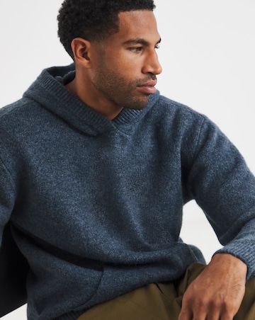 Relaxed Fit Soft Touch Knitted Hoodie