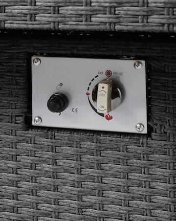 Valencia Corner Dining Set With Firepit Table