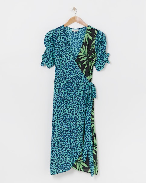 Dancing Leopard Olivera Mix Midi Dress