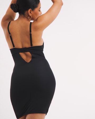 Figleaves Smoothing Padded Multiway Shaping Slip (B-F) Black