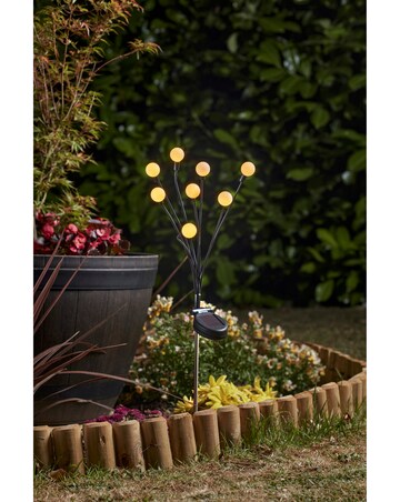 8-Stem GloGlobes Stake Light - Warm White