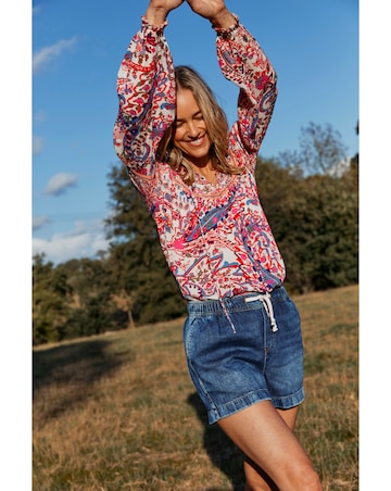 FatFace Georgie Bright Paisley Tunic