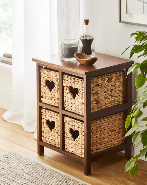 Hyacinth Hearts 4 Drawer Square Unit