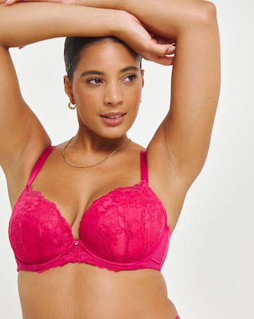 Ann Summers Sexy Lace Planet Plunge Bra Dk Pink