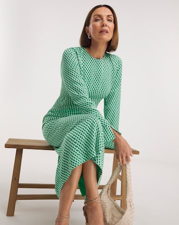 Whistles Crosshatch Print Minimal Dress