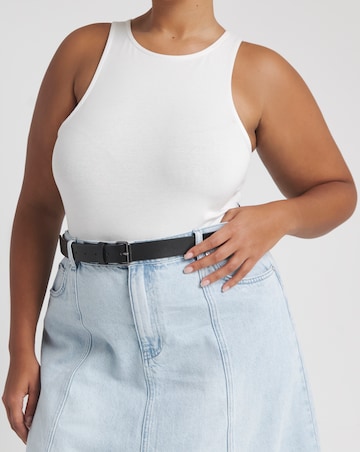 Simply Be Light Wash A Line Maxi Denim Skirt