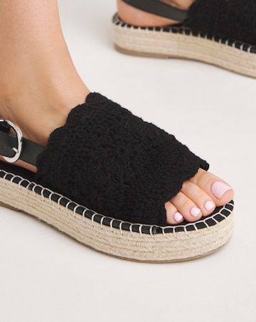 Mylene Slingback Flatform Espadrille Sandals Wide E Fit
