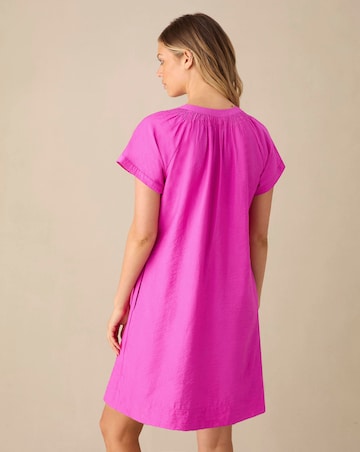 Ro&Zo Pink Chuck On Smocked Short Dress