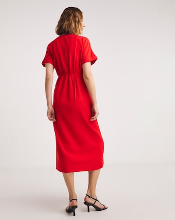Linen D-Ring Wrap Dress