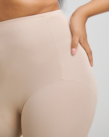 Naomi&Nicole Unbelievable Comfort Firm Control Waistline Bike Pant Beige