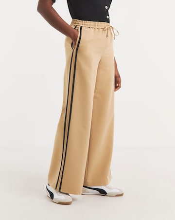 Tailored Side Stripe Wide Leg Trousers