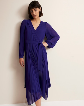 Phase Eight Petra Pleat Midi Dress
