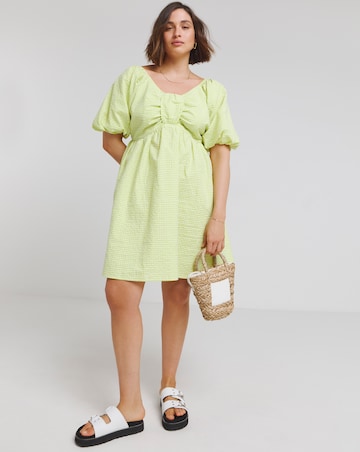 Simply Be Textured Gingham Smock