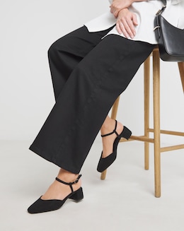 Jennifer Two Part Heeled Shoes - Extra Wide Fit (EEE)