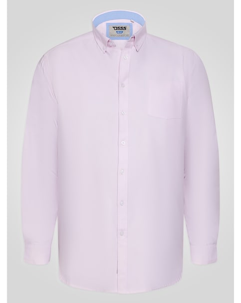 D555 Richard-PINK Basic Oxford Long Sleeve Shirt