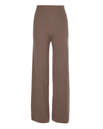 Calvin Klein Wool Knit Wide Leg Trousers