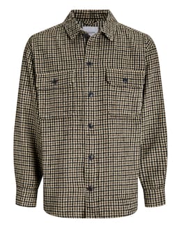 Jack &amp; Jones Bradley Ollie Check Overshirt - Brown Multi