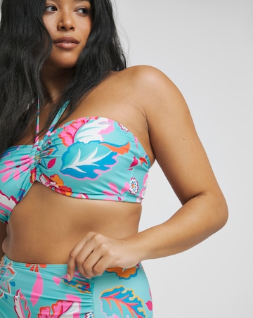 Bandeau Top & High Waist Bikini Set