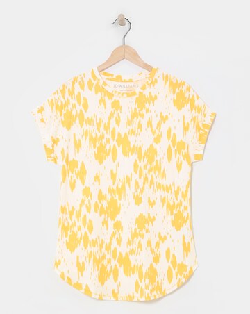 Longline Short Sleeve Curved Hem Top