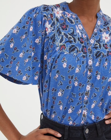 FatFace Polly Layered Floral Top